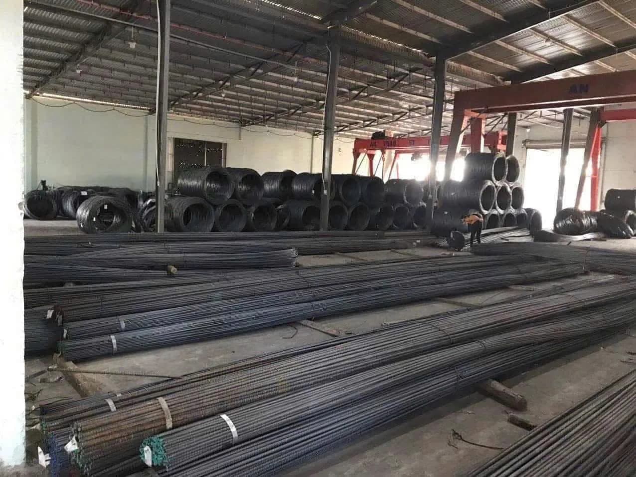 Ảnh thép cây và thép cuộn trong xây dựng